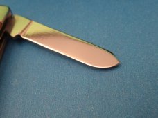 Queen Cutlery Titusville Pa. Amber Carved Stag Bone Stockman Pattern # 26 ACSB Queen Cutlery Titusville Pa. Amber Carved Stag Bone Stockman Pattern # 26 ACSB