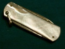VINTAGE PEARL KEEN KUTTER EQUAL END LOBSTER CLASP POCKET WATCH FOB FOLDING POCKET KNIFE KNIVES OLD