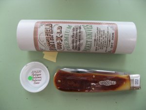 GREAT EASTERN 235220 TRAPPER  ANTIQUE AUTUMN NATURAL BONE