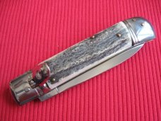 Old Stock Italian STAG Leverlock Switchblade Knife - INOX Old Stock Italian STAG Leverlock Switchblade Knife - INOX