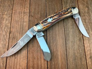 Bulldog 1st Gen Cuttin Horse Sowbelly Stockman Beautiful Stag 1985