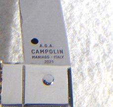 NEW AGA CAMPOLIN 12" ITALIAN SICILIANO GENUINE STAG 4 MILLIMETER BLADE, NICKEL SILVER BOLSTERS