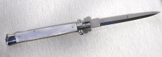 NEW OLD STOCK 13" SKM BAYONET STILETTO ACRYLIC WHITE PEARL MANIAGO ITALY
