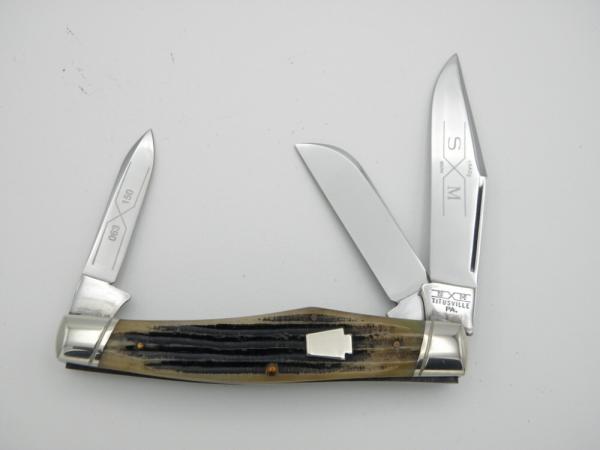 Schatt & Morgan, Keystone Series III, Reverse Gunstock, #063150: 1993, 4 1/4” closed Schatt & Morgan, Keystone Series III, Reverse Gunstock, #063150: 1993, 4 1/4” closed