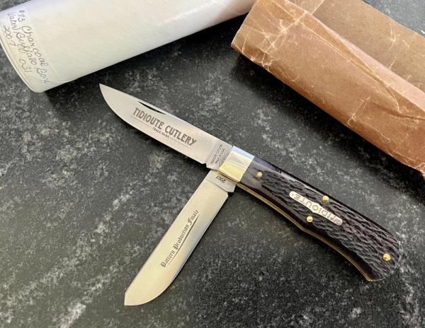 Great Eastern Cutlery Tidioute #73 Trapper, Charcoal Water Buffalo Bone, New (GEC 73) Great Eastern Cutlery Tidioute #73 Trapper, Charcoal Water Buffalo Bone, New (GEC 73)