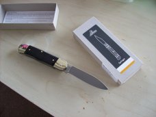 Hubertus Knife Solingen, Germany Large Size 11 Exotic Black Ebonywood NIB Hubertus Knife Solingen, Germany Large Size 11 Exotic Black Ebonywood NIB