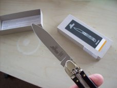 Hubertus Knife Solingen, Germany Large Size 11 Exotic Black Ebonywood NIB Hubertus Knife Solingen, Germany Large Size 11 Exotic Black Ebonywood NIB
