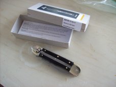 Hubertus Knife Solingen, Germany Large Size 11 Exotic Black Ebonywood NIB Hubertus Knife Solingen, Germany Large Size 11 Exotic Black Ebonywood NIB