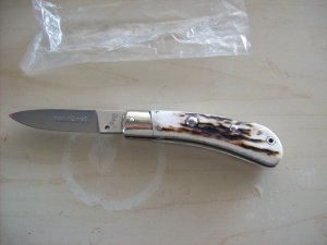 Italian Speed Hunter AKC Italy W/Genuine Stag/Antler Handles UNUSED
