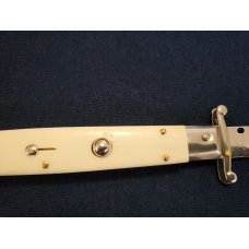 11" Frank B. CAMEL BONE SWINGUARD ITALIAN STILETTO *NEW* 11" Frank B. CAMEL BONE SWINGUARD ITALIAN STILETTO *NEW*