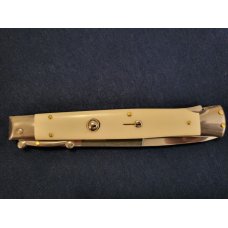 11" Frank B. CAMEL BONE SWINGUARD ITALIAN STILETTO *NEW* 11" Frank B. CAMEL BONE SWINGUARD ITALIAN STILETTO *NEW*