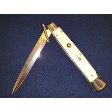 11" Frank B. CAMEL BONE SWINGUARD ITALIAN STILETTO *NEW* 11" Frank B. CAMEL BONE SWINGUARD ITALIAN STILETTO *NEW*