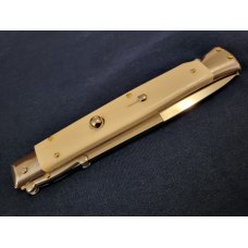 11" Frank B. CAMEL BONE SWINGUARD ITALIAN STILETTO *NEW* 11" Frank B. CAMEL BONE SWINGUARD ITALIAN STILETTO *NEW*