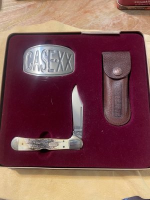 Case XX 1999 Stag Copperlock Gift Set.