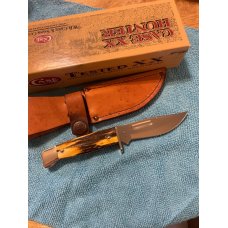 Case XX 578-3 1/2 Slab Side Hunter Fixed Blade Sheath Knife. Case XX 578-3 1/2 Slab Side Hunter Fixed Blade Sheath Knife.