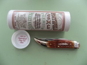 GREAT EASTERN  128119 TOOTHPICK COPPERHEAD PONY CUT BONE