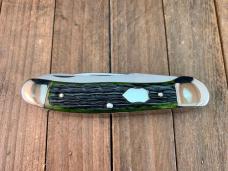 Bulldog Hunting Copperhead with Bone Saw/Cap Lifter Green Jigged Bone 1998 
