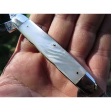 Vintage four blade E. Bruckmann Germany, pearl handled Congress style knife. Unused mint Vintage four blade E. Bruckmann Germany, pearl handled Congress style knife. Unused mint