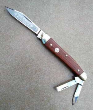 Boker Tree Brand Classic 280 White Handle Triple Blade Pocket Knife 