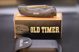 Old Timer 2147OT Copperhead 7.8in High Carbon Stainless Steel Folding Knife with 3.4in Drop Point 