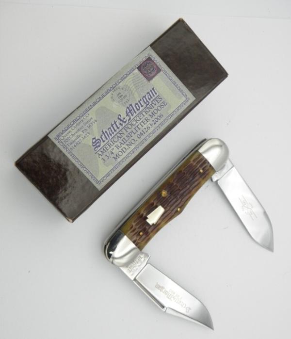 Schatt & Morgan, Keystone Series XVI Bradford Jigged Green Bone Rail Splitter #042163: 2006 Schatt & Morgan, Keystone Series XVI Bradford Jigged Green Bone Rail Splitter #042163: 2006