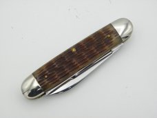 Schatt & Morgan, Keystone Series XVI Bradford Jigged Green Bone Equal End Cattle knife #043299: 2006 Schatt & Morgan, Keystone Series XVI Bradford Jigged Green Bone Equal End Cattle knife #043299: 2006