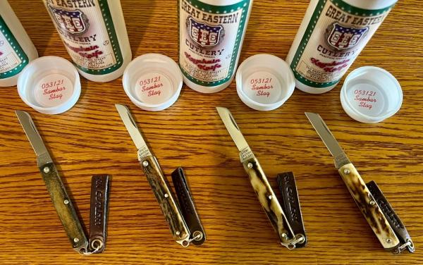 Great Eastern Cutlery #053121SS (Stainless Steel) Keychain Knife, Stag Handle, New (GEC 05) Great Eastern Cutlery #053121SS (Stainless Steel) Keychain Knife, Stag Handle, New (GEC 05)