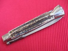 Italian Limited Edition Manual Open Swing Guard Stiletto Knife - A.G.A CAMPOLIN Italy Italian Limited Edition Manual Open Swing Guard Stiletto Knife - A.G.A CAMPOLIN Italy