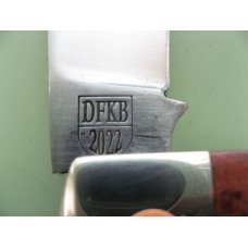 DANIELS FAMILY KNIFE BRANDS-TITUSVILLE CUTLERY-BIG EASY COTTON KNIFE-BURNT ORANGE MAPLE BURL DANIELS FAMILY KNIFE BRANDS-TITUSVILLE CUTLERY-BIG EASY COTTON KNIFE-BURNT ORANGE MAPLE BURL