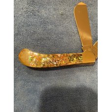 Case XX USA Genuine Abalone Pearl 82100 Script Shield Saddlehorn Knife in Box c.2003 Case XX USA Genuine Abalone Pearl 82100 Script Shield Saddlehorn Knife in Box c.2003
