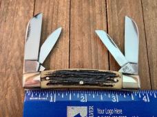 Bulldog Congress Bone Stag Twin Bulldog Tang Stamp 