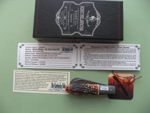 DANIELS FAMILY KNIFE BRANDS-EXCELSIOR KNIFE CO.BURNT STAG GAME SCOUT