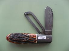 DANIELS FAMILY KNIFE BRANDS-EXCELSIOR KNIFE CO.BURNT STAG GAME SCOUT