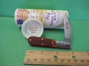 Great Eastern Tidioute ,Goldenrod Sawcut Bone Barlow Pattern #141122