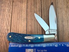 Kabar Bent Barlow Blue Rope Jigged Bone 1990