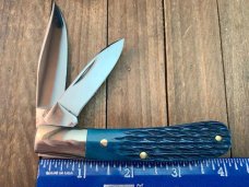 Kabar Bent Barlow Blue Rope Jigged Bone 1990