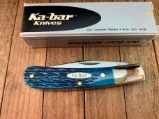 Kabar Bent Barlow Blue Rope Jigged Bone 1990