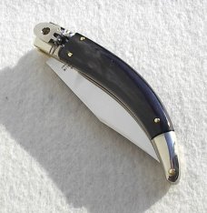 NEW 2021 A.G.A CAMPOLIN 8.5" DIANA LEVER LOCK BRAZILIAN HORN NICKEL SILVER BOLSTERS - SHEATH NEW 2021 A.G.A CAMPOLIN 8.5" DIANA LEVER LOCK BRAZILIAN HORN NICKEL SILVER BOLSTERS - SHEATH