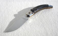 NEW 2021 A.G.A CAMPOLIN 8.5" DIANA LEVER LOCK BRAZILIAN HORN NICKEL SILVER BOLSTERS - SHEATH NEW 2021 A.G.A CAMPOLIN 8.5" DIANA LEVER LOCK BRAZILIAN HORN NICKEL SILVER BOLSTERS - SHEATH