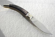 NEW 2021 A.G.A CAMPOLIN 8.5" DIANA LEVER LOCK BRAZILIAN HORN NICKEL SILVER BOLSTERS - SHEATH NEW 2021 A.G.A CAMPOLIN 8.5" DIANA LEVER LOCK BRAZILIAN HORN NICKEL SILVER BOLSTERS - SHEATH