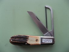 DANIELS FAMILY KNIFE BRANDS-NAPANOCH KNIFE CO.-NORTH AMERICAN GAME WARDEN BURNT STAG