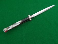Vintage 33cm (13") c. 1950's Made Italy PICK LOCK Stiletto Brazilian Cow Horn 