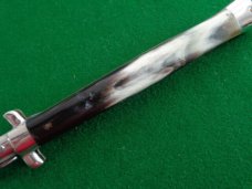 Vintage 33cm (13") c. 1950's Made Italy PICK LOCK Stiletto Brazilian Cow Horn 