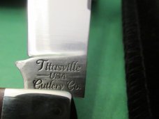 Titusville Cutlery Big Easy Cotton Knife Burnt Orange Maple Burl 1 of 60 