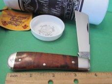 Titusville Cutlery Big Easy Cotton Knife Burnt Orange Maple Burl 1 of 60 
