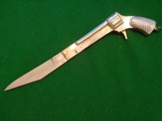 Old RAMPUR Gun Shaped Automatic Knife 