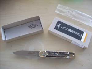 Hubertus Knife Solingen, Germany Large Size 11 Genuine Stag/Antler NIB