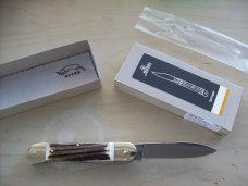 Hubertus Knife Solingen, Germany Large Size 11 Genuine Stag/Antler NIB Hubertus Knife Solingen, Germany Large Size 11 Genuine Stag/Antler NIB