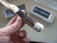 Hubertus Knife Solingen, Germany Large Size 11 Genuine Stag/Antler NIB Hubertus Knife Solingen, Germany Large Size 11 Genuine Stag/Antler NIB