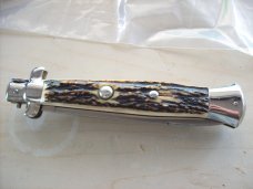Vintage Italian 15 Incher Genuine Stag/Antler Rostfrei Italy Tang Stamped UNUSED Vintage Italian 15 Incher Genuine Stag/Antler Rostfrei Italy Tang Stamped UNUSED
